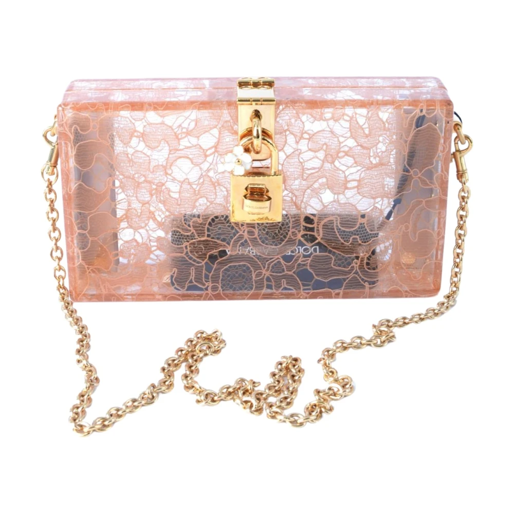 Dolce & Gabbana Vrouw Clutch Tas Beige Dames