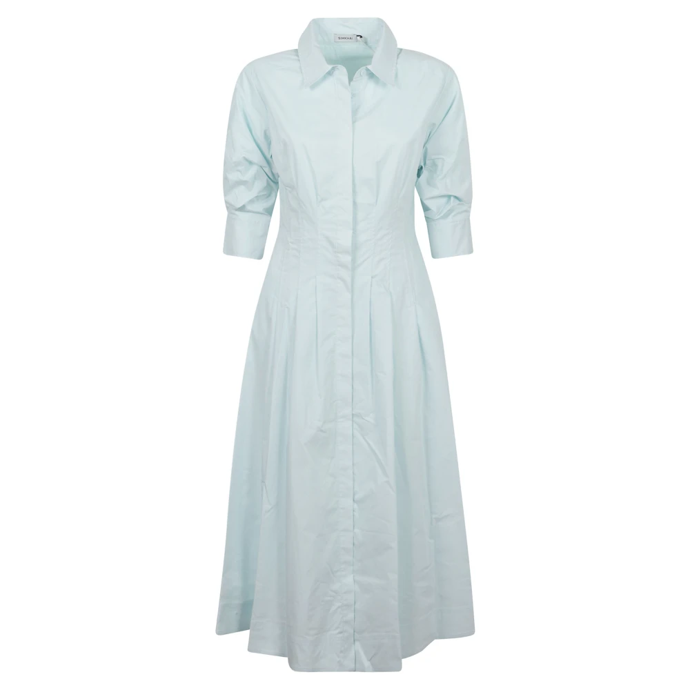 Simkhai Women's Blue Shirt Dresses, M, Jazz Shirt Dress