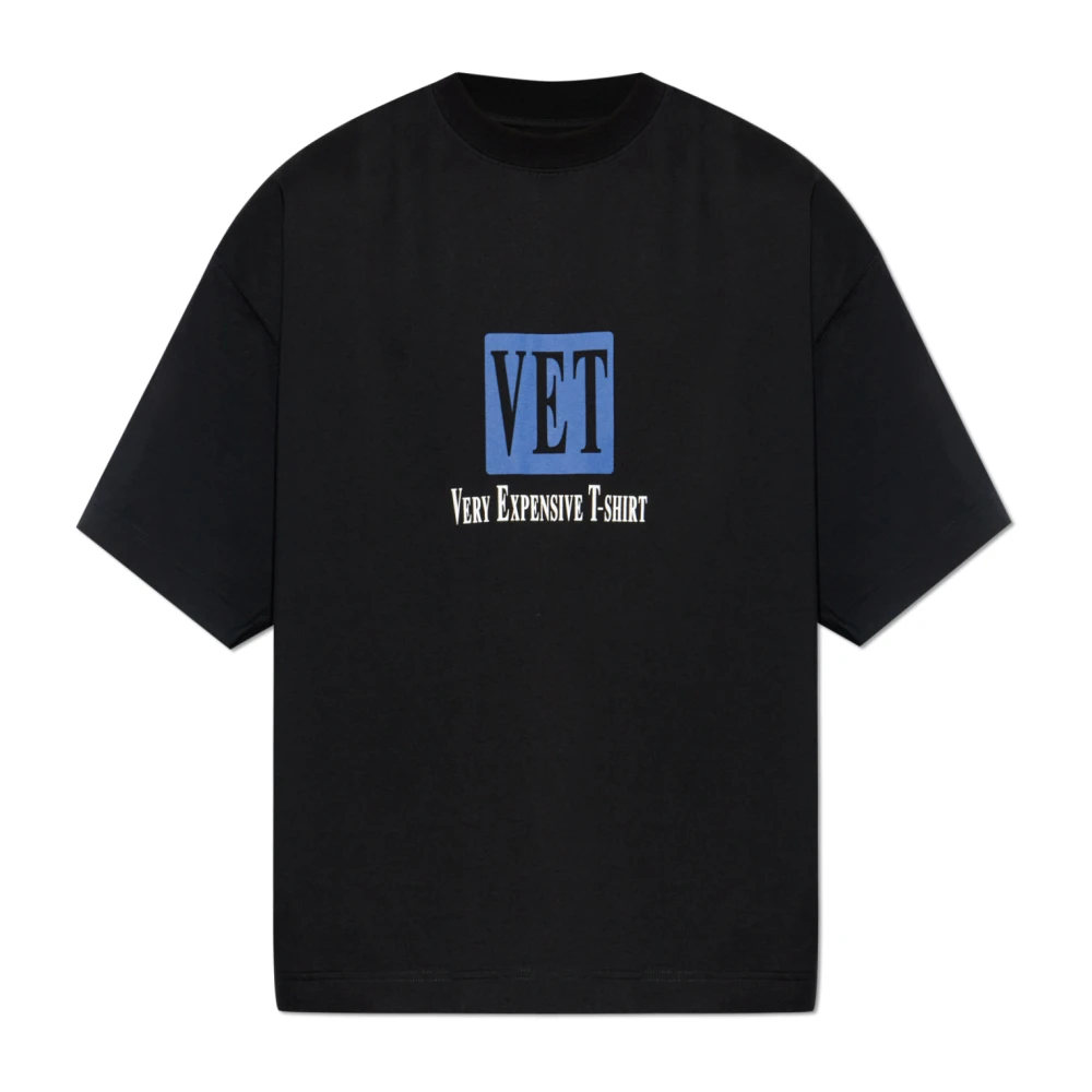 Vetements T-shirt met print Black Heren