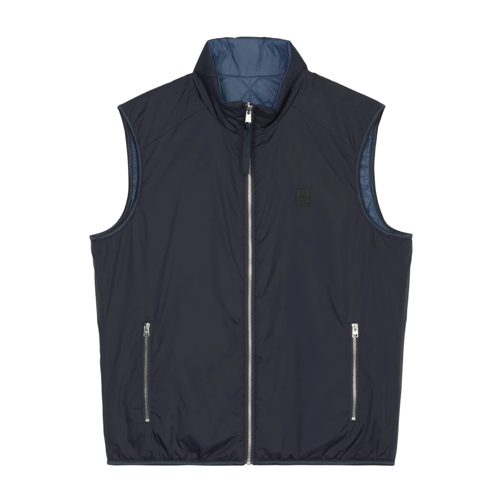 Marc O'Polo Omkeerbaar gewatteerd vest normaal Blue Heren