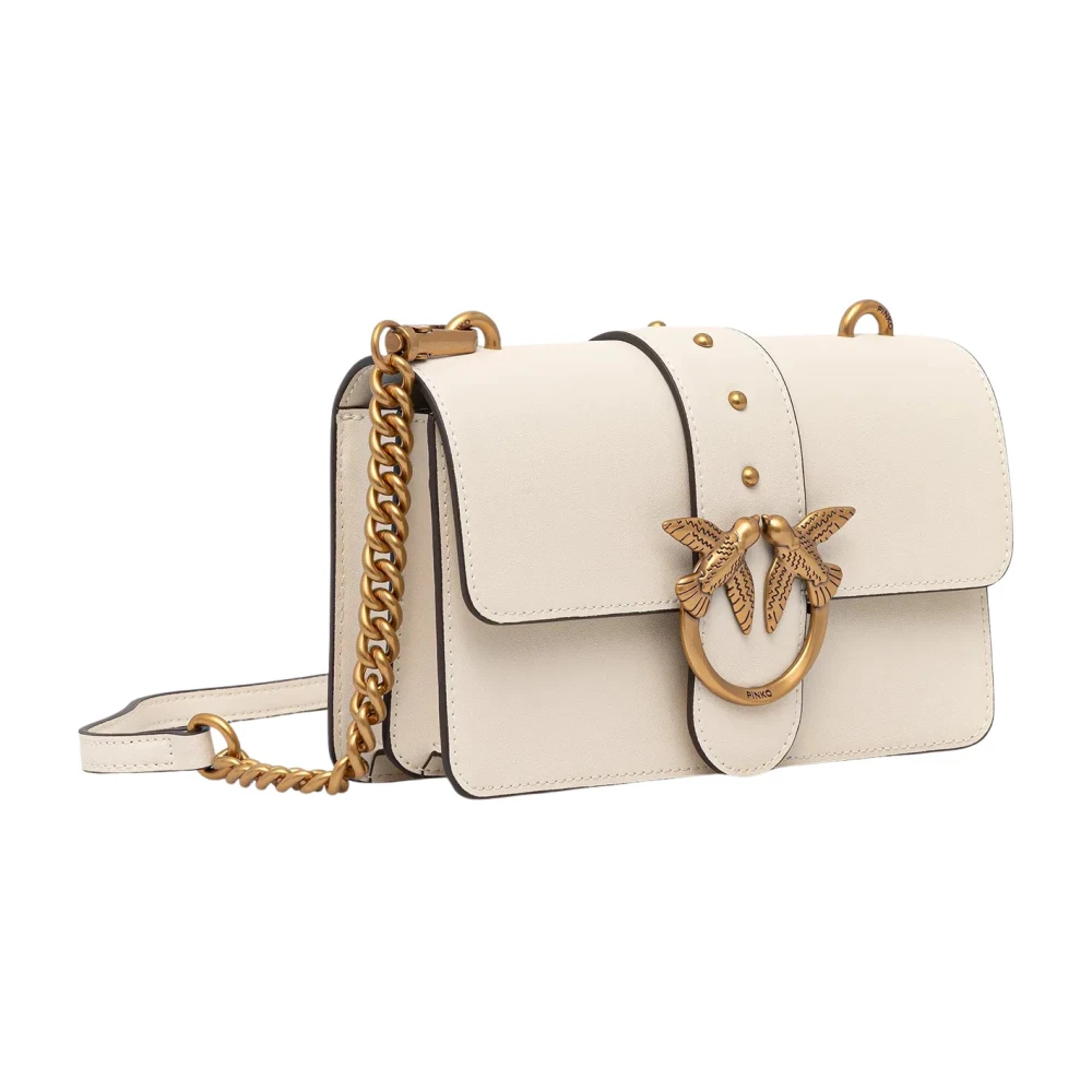 Pinko Donna Bianco - Borsa In Pelle Con Love Birds - Bags - One Size - Immagine 10