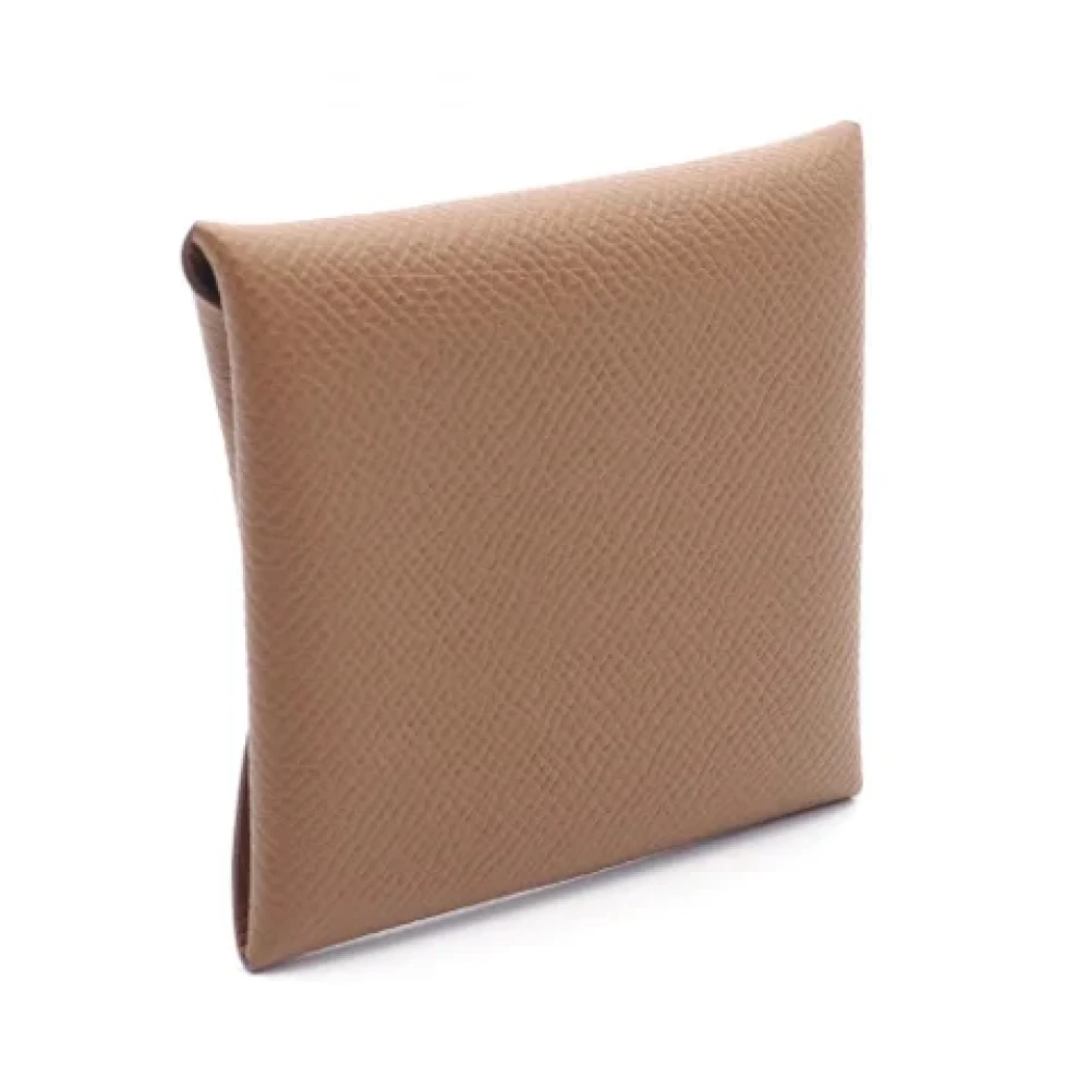 Hermès Vintage Pre-owned Leather wallets Brown Dames