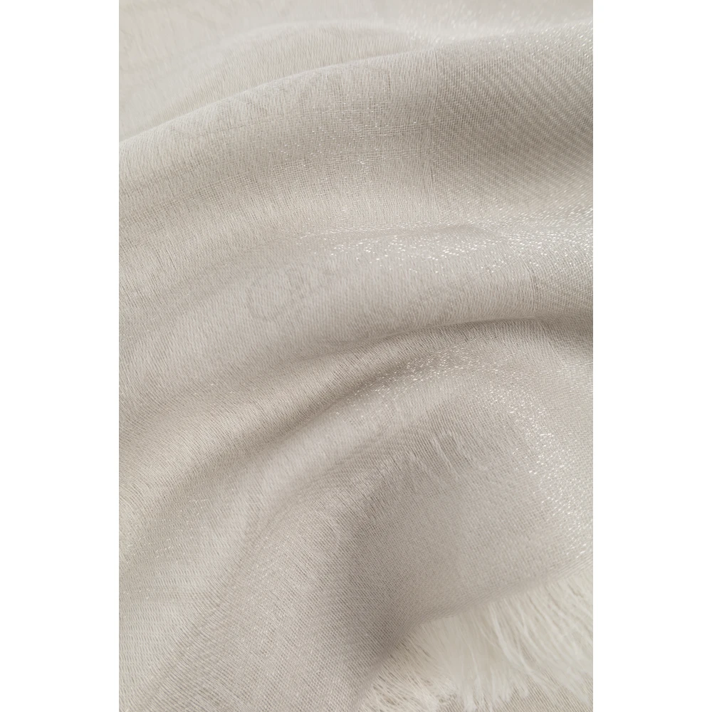 Emporio Armani Sjaal met lurexdraad Beige Dames