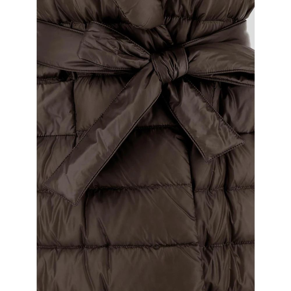 Herno Mouwloos jack van nylon Brown Dames