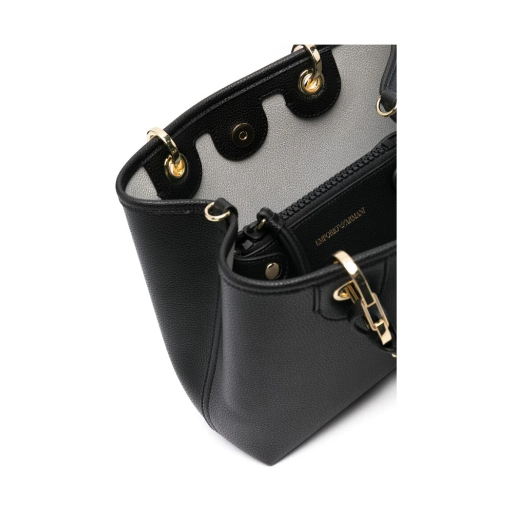 Emporio Armani Zwarte Schoudertas van Kunstleer Black Dames
