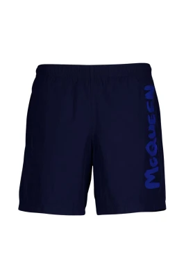 Marinblå Logo Badshorts