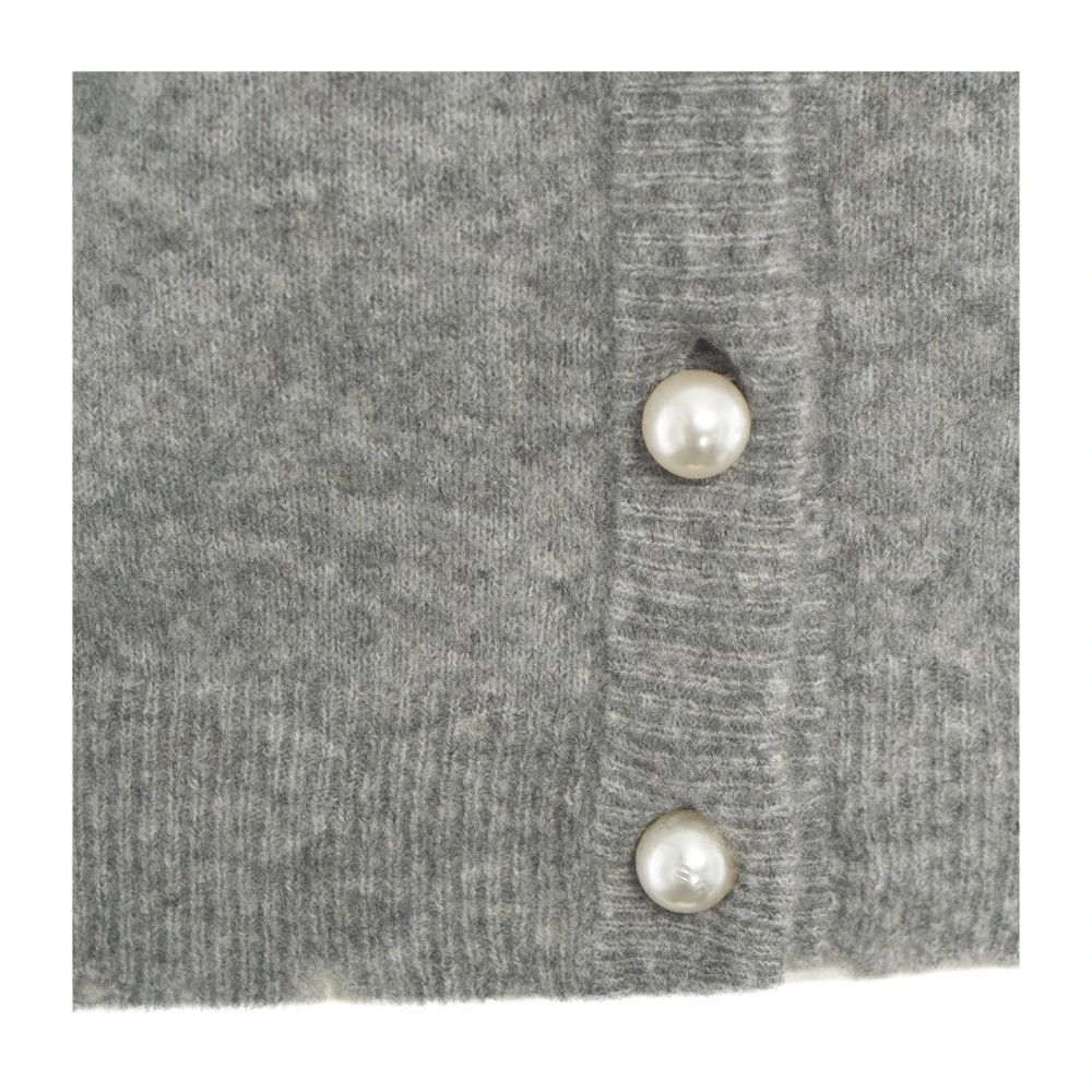 Kaos Grijze Gebreide Trui Aw24 Handwas Gray Dames