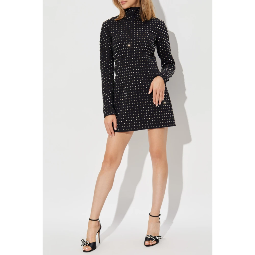 SPORTMAX Regno jurk met glinsterende applicaties Black Dames