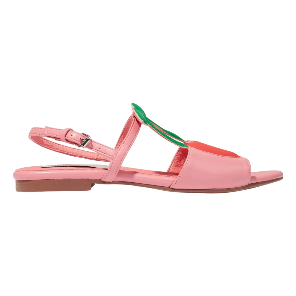 Stella Mccartney Girls Pink Sandals,, Cherry Sandals In Size 35 Eu