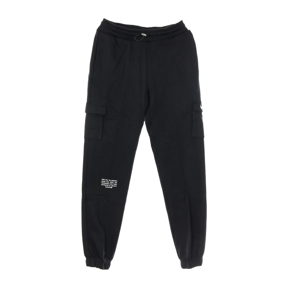 Nike Fleece Trainingsbroek met Swoosh Logo Black Dames
