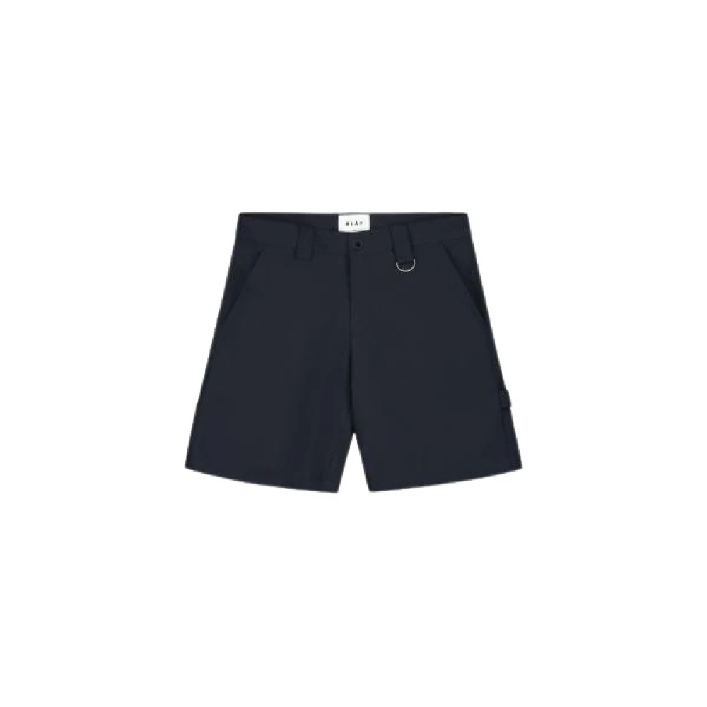 Olaf Hussein Carpenter Shorts voor Moderne Man Blue Heren