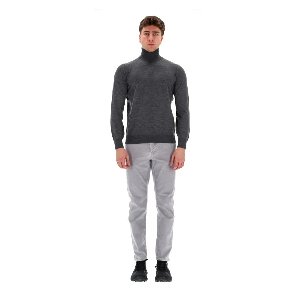 BRUNELLO CUCINELLI Kasjmierwol Coltrui Trui Grijs Gray Heren