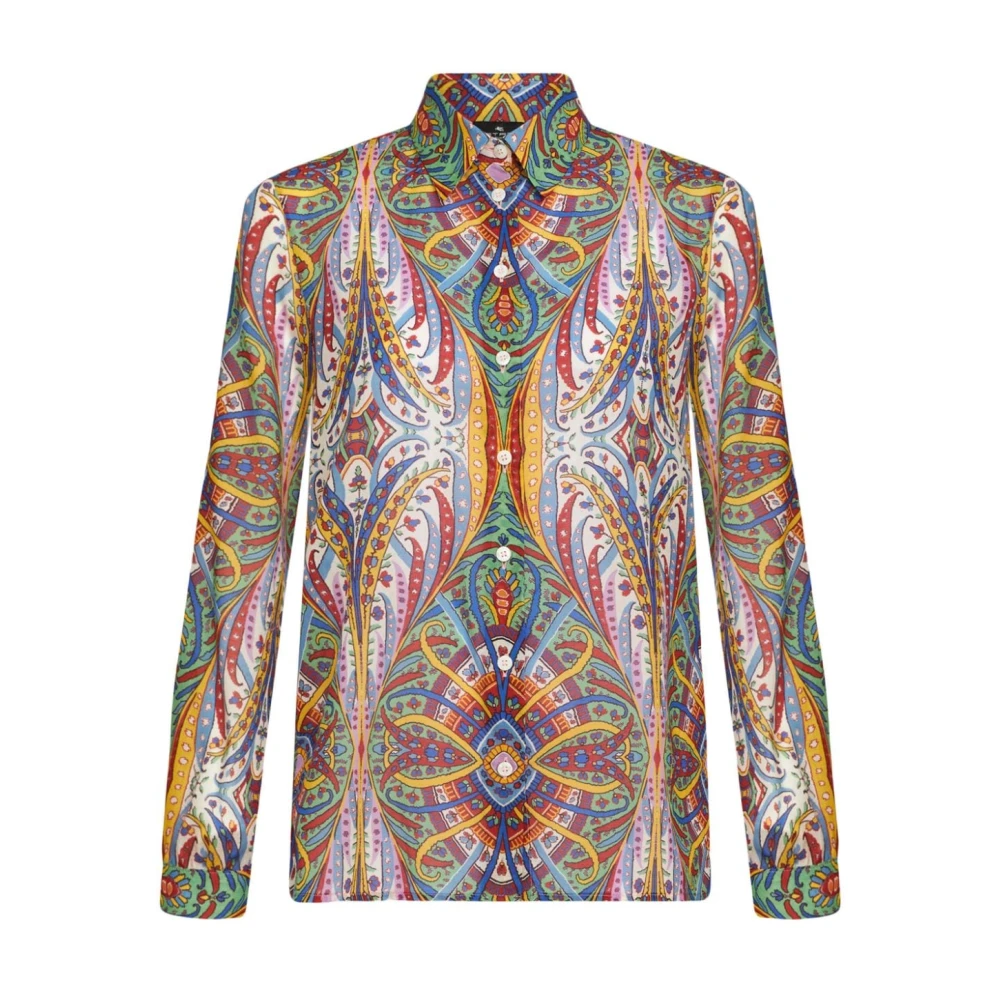 ETRO MultiColour Paisley Print Overhemd Multicolor Dames