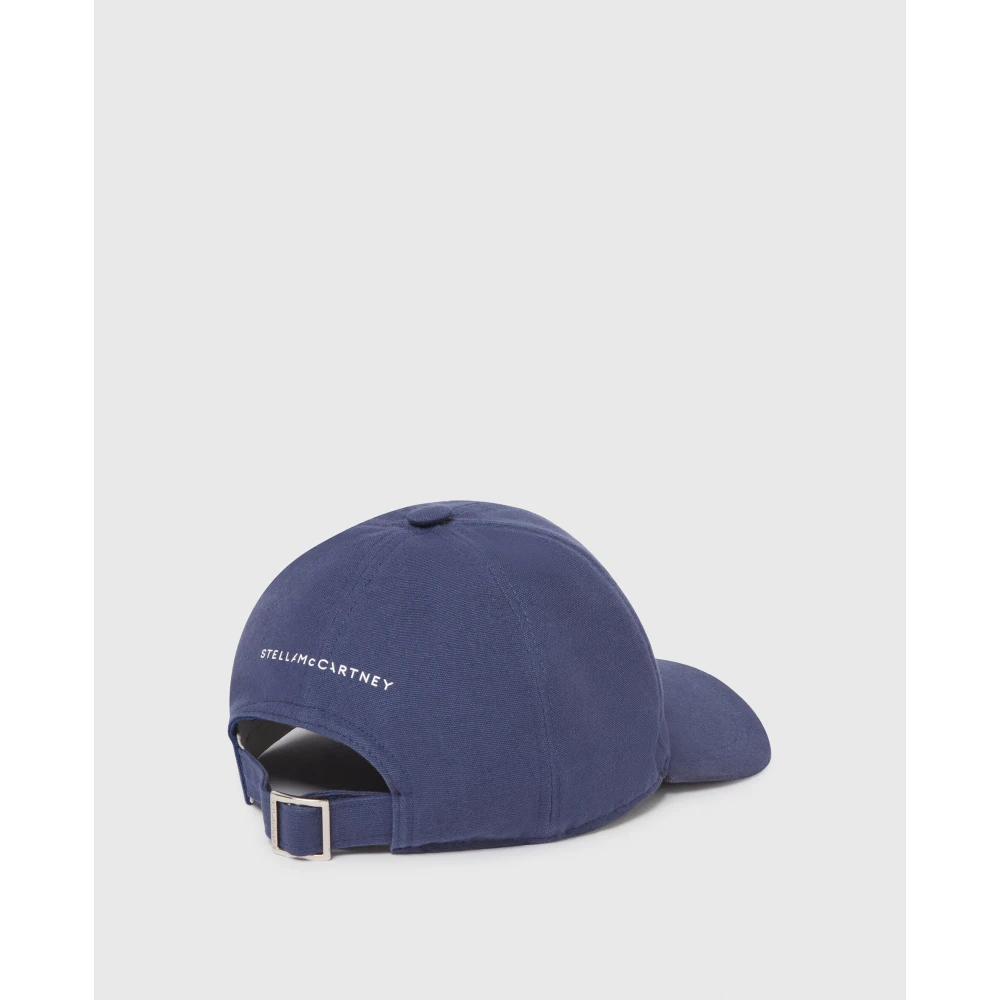 Stella Mccartney Blauwe Eco Katoenen Baseballpet Blue Dames