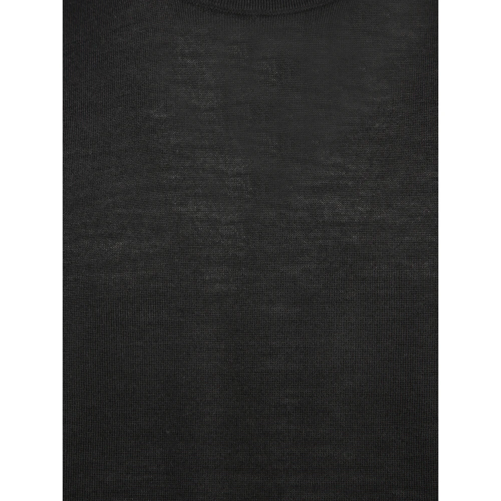 Dell'oglio Zwarte T-shirt voor mannen Black Heren