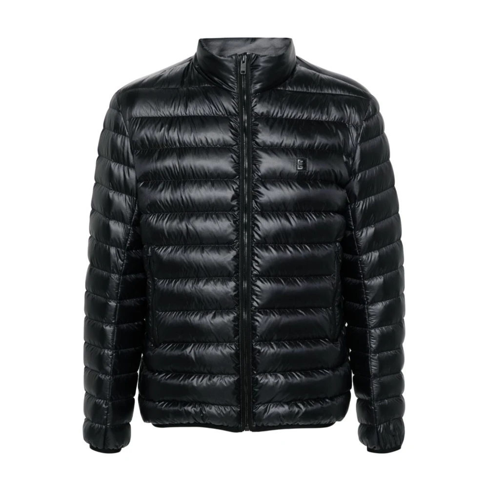 Givenchy Zwarte gewatteerde lichtgewicht jas Black Heren