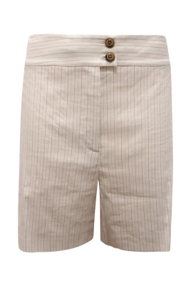 Bermudashorts i linneblandning