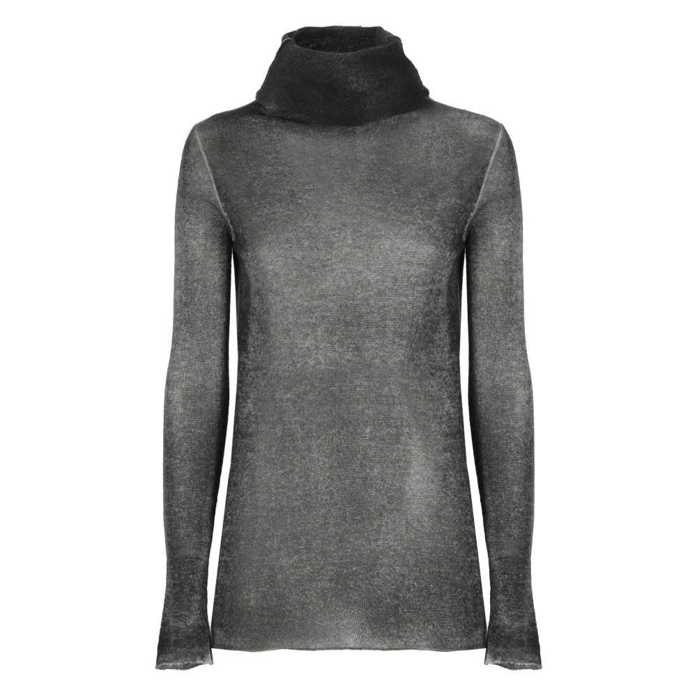 Avant Toi Grijze Cashmere Hoge Hals Trui Gray Dames