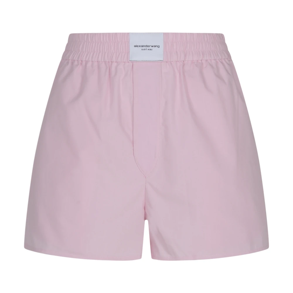 T by Alexander Wang Shorts met logo Pink Dames