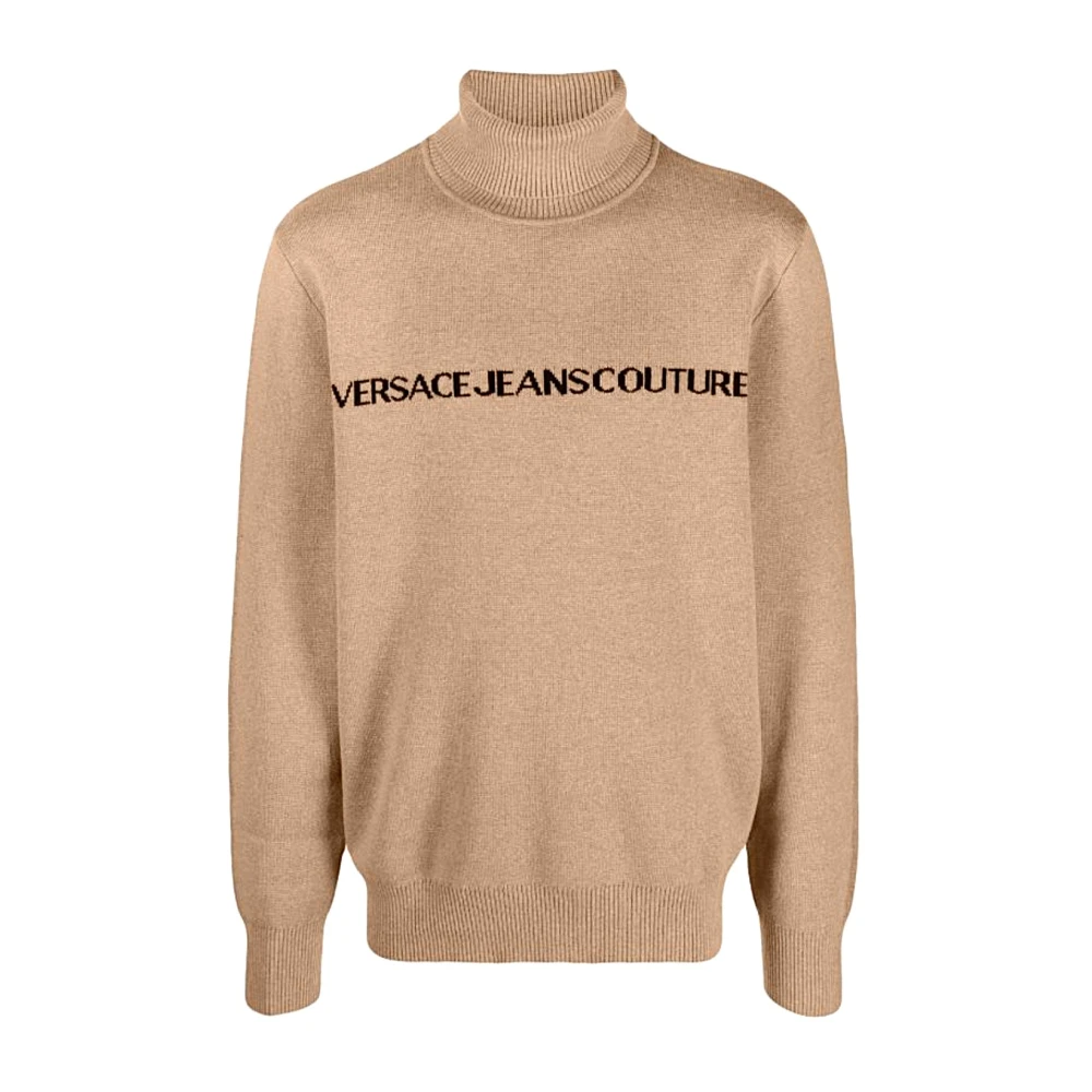 Versace Jeans Couture Stijlvolle Maglia Shirt voor Mannen Brown Heren