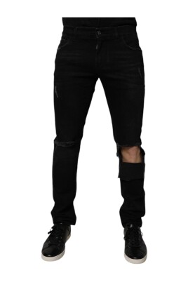 black-ripped-skinny-denim-jeans-with-logo