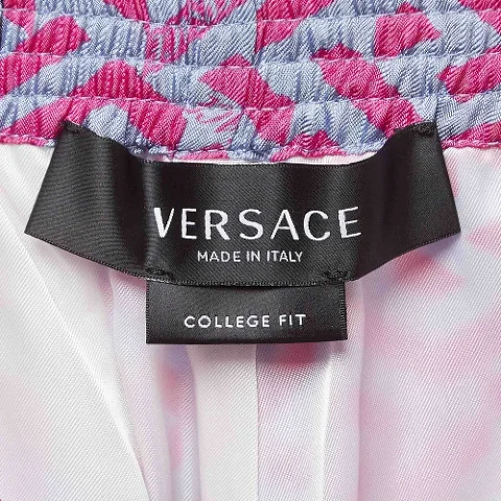 Versace Pre-owned Silk bottoms Multicolor Heren