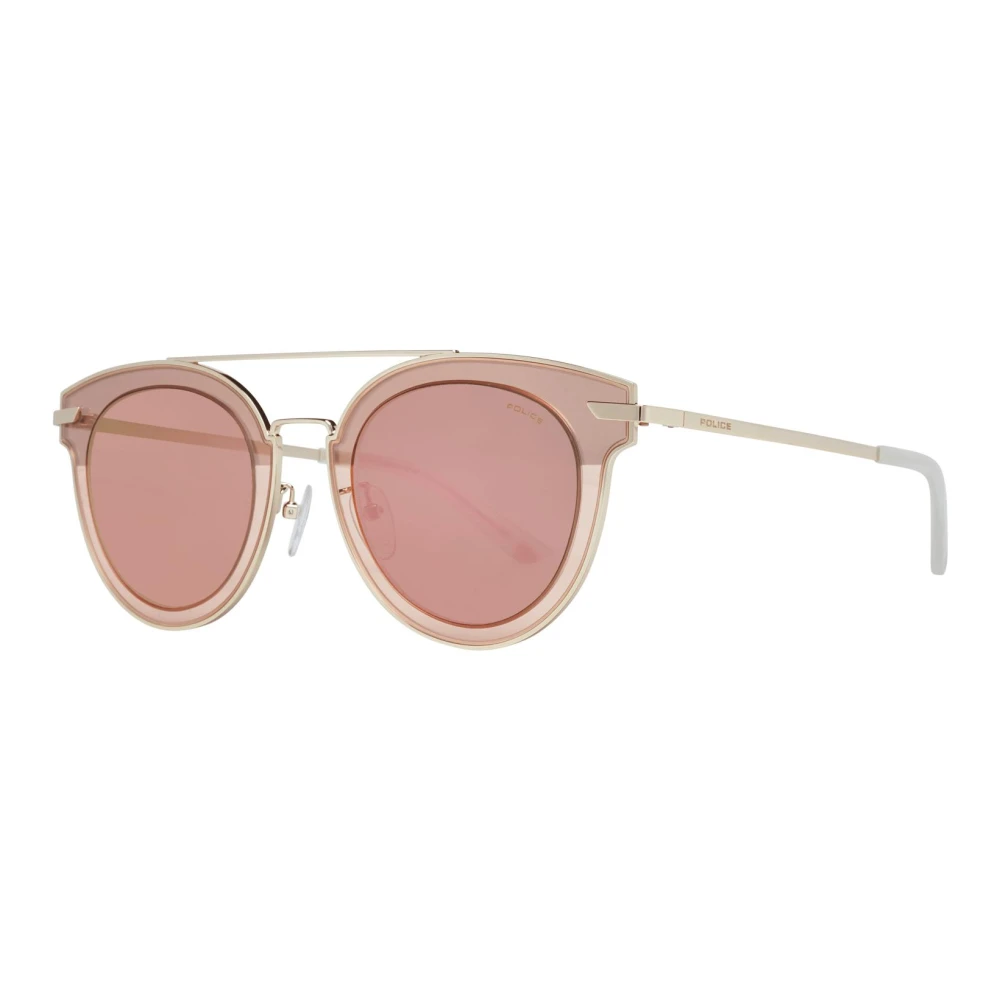 Police Men's Gold Rose Round Sunglasses