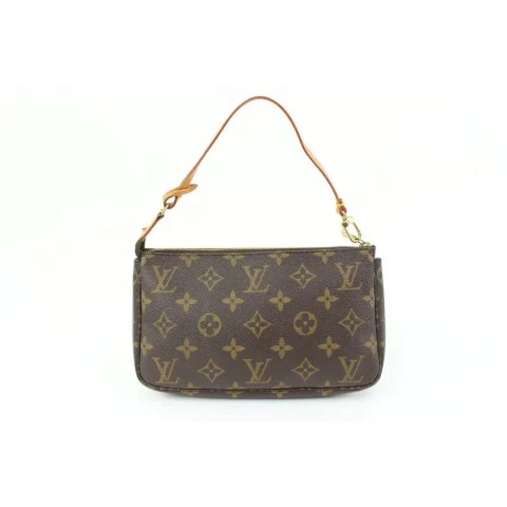 Louis Vuitton Vintage Förhandsägd Monogram Pouch Väska Brown, Dam