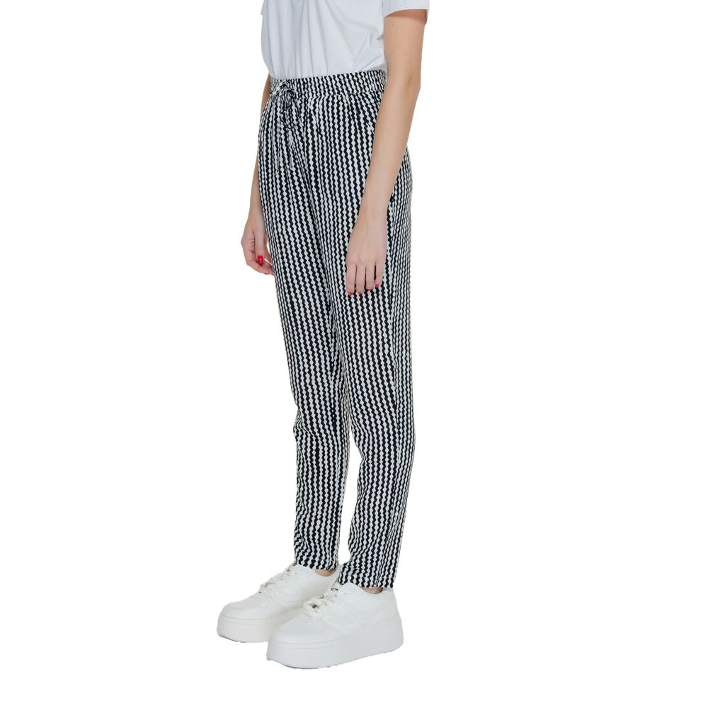 Only Zwarte Viscose Jeans & Broek Multicolor Dames