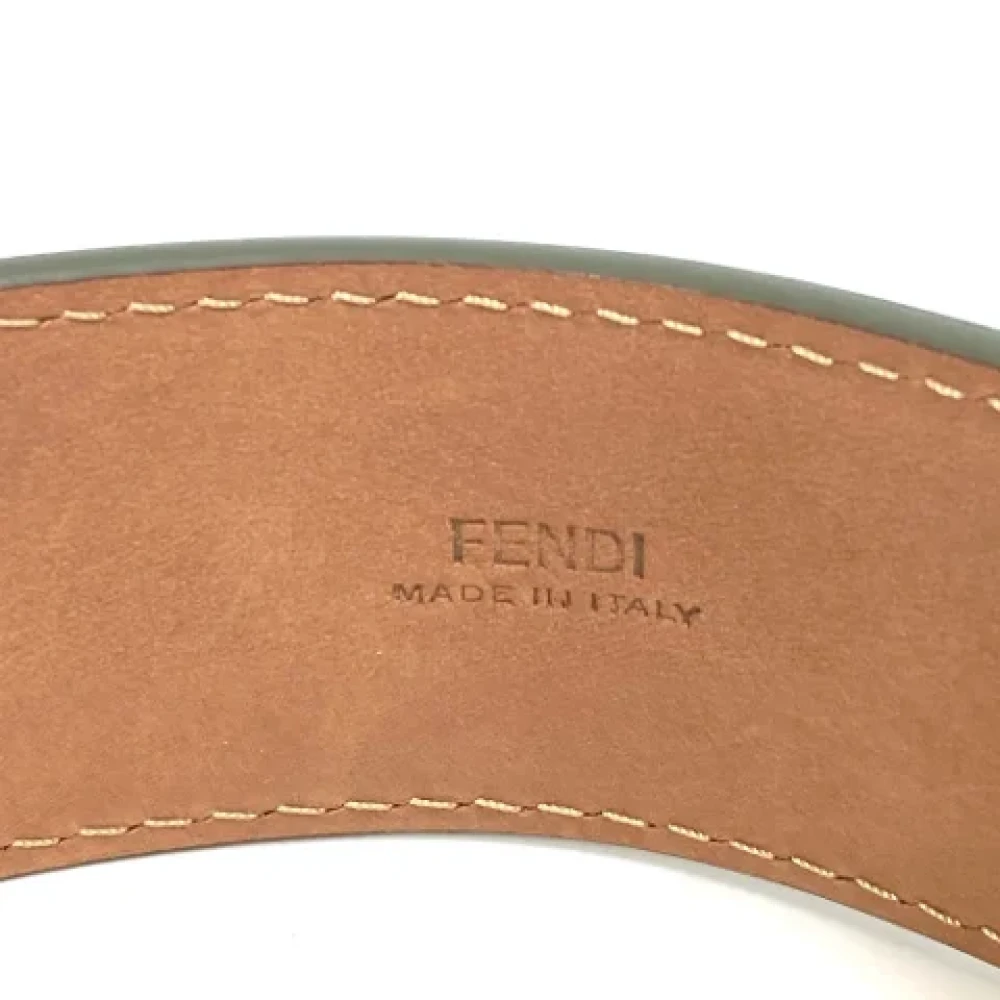 Fendi Vintage Pre-owned Leather belts Green Dames