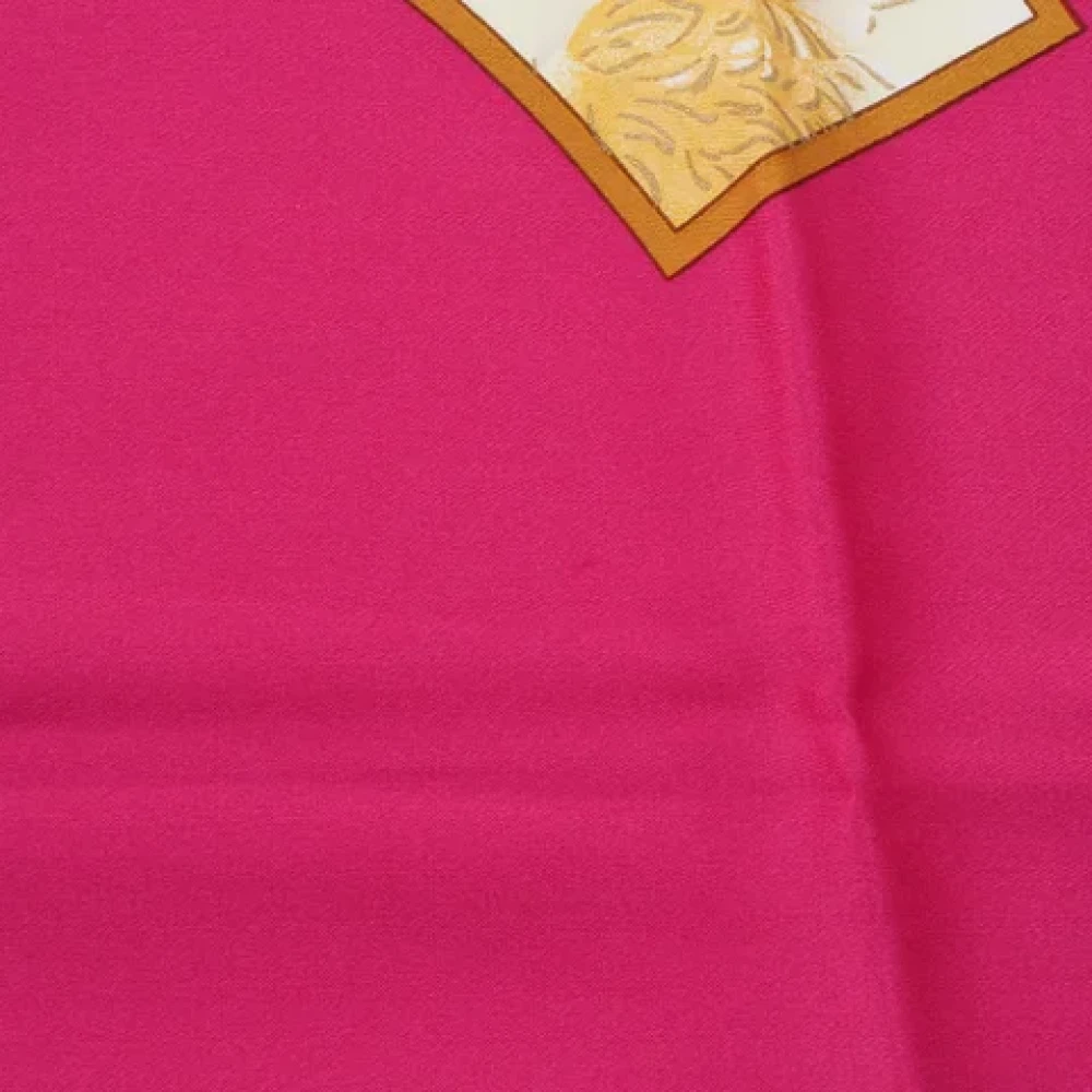 Chanel Vintage Pre-owned Silk scarves Pink Dames