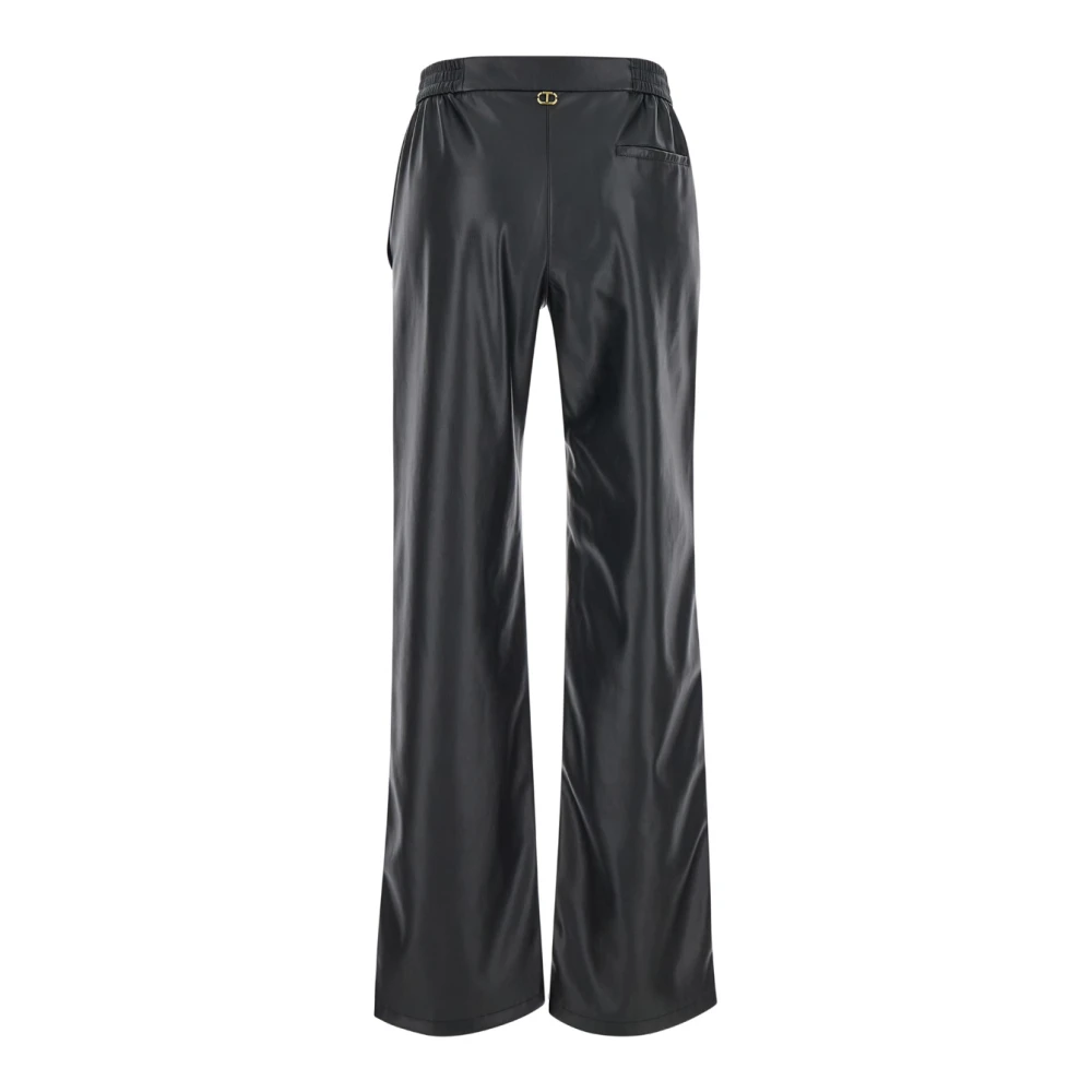 Twinset Zwarte Broek Pantalone Black Dames