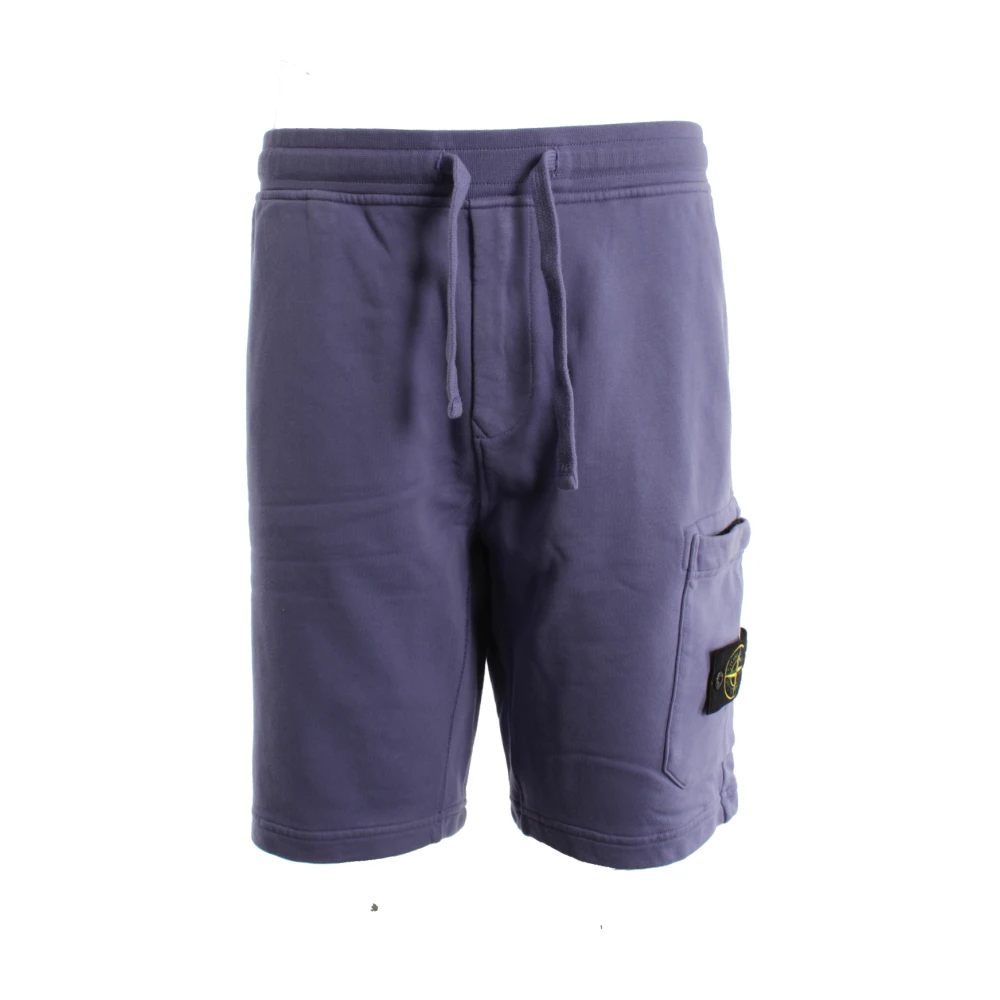 Stone Island Purple Casual Shorts - Male - Casual Shorts - L - Shorts