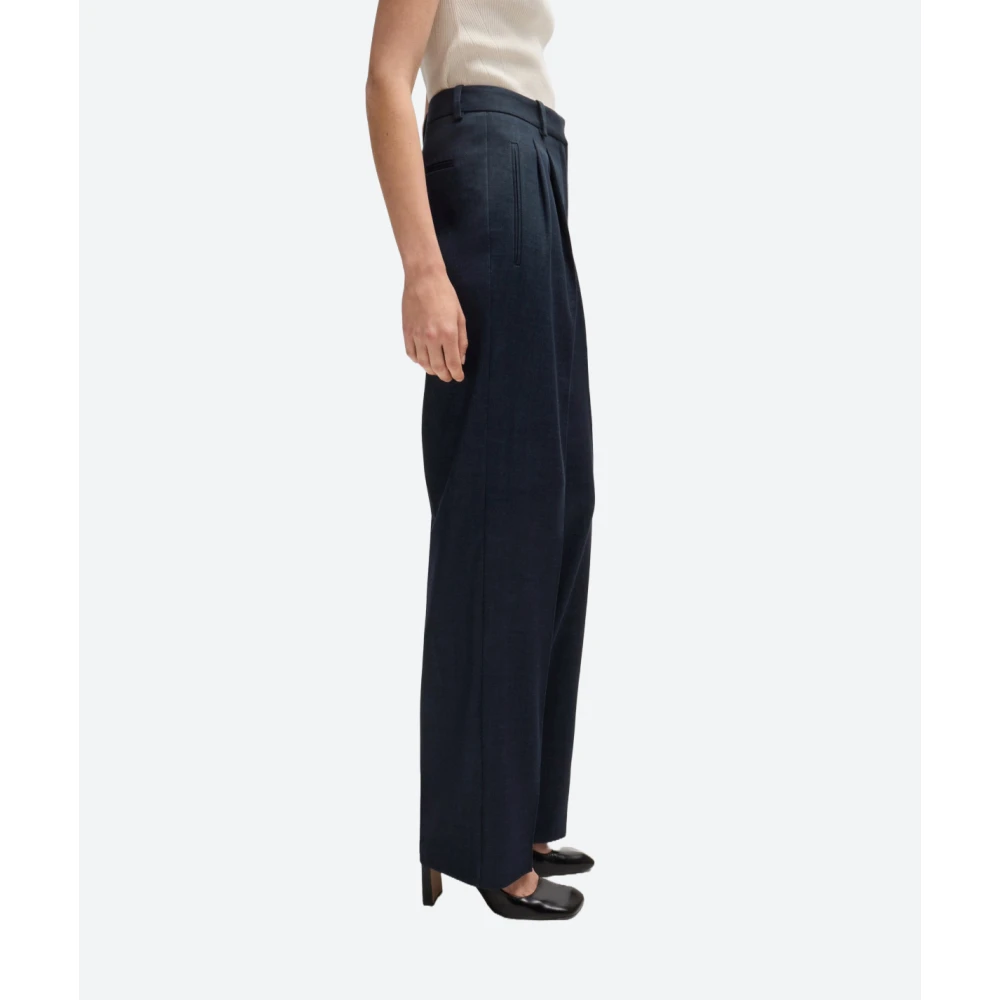 Hugo Boss Denim effect regular fit broek Blue Dames