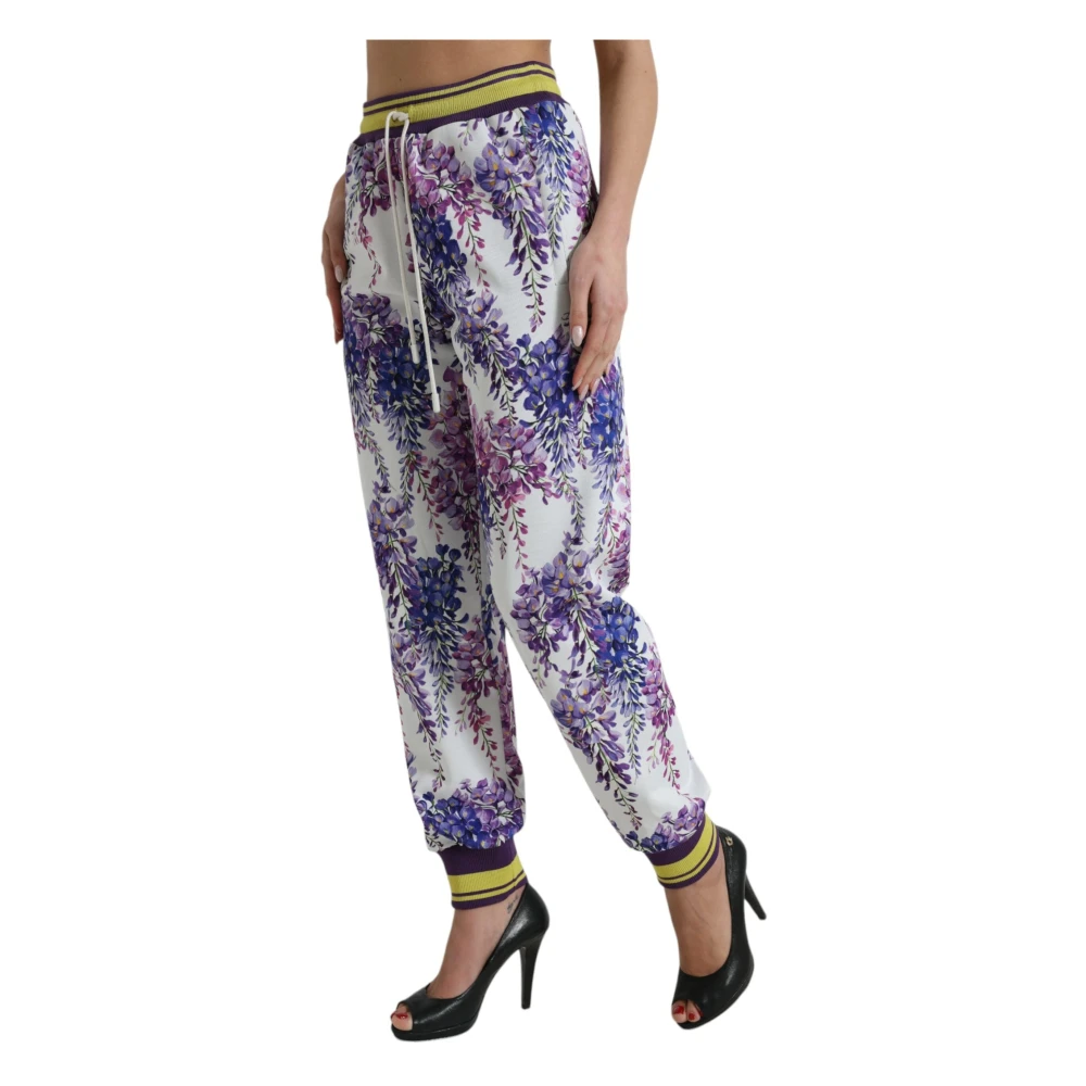 Dolce & Gabbana Bloemen Joggingbroek voor Stijlvolle Look Multicolor Dames