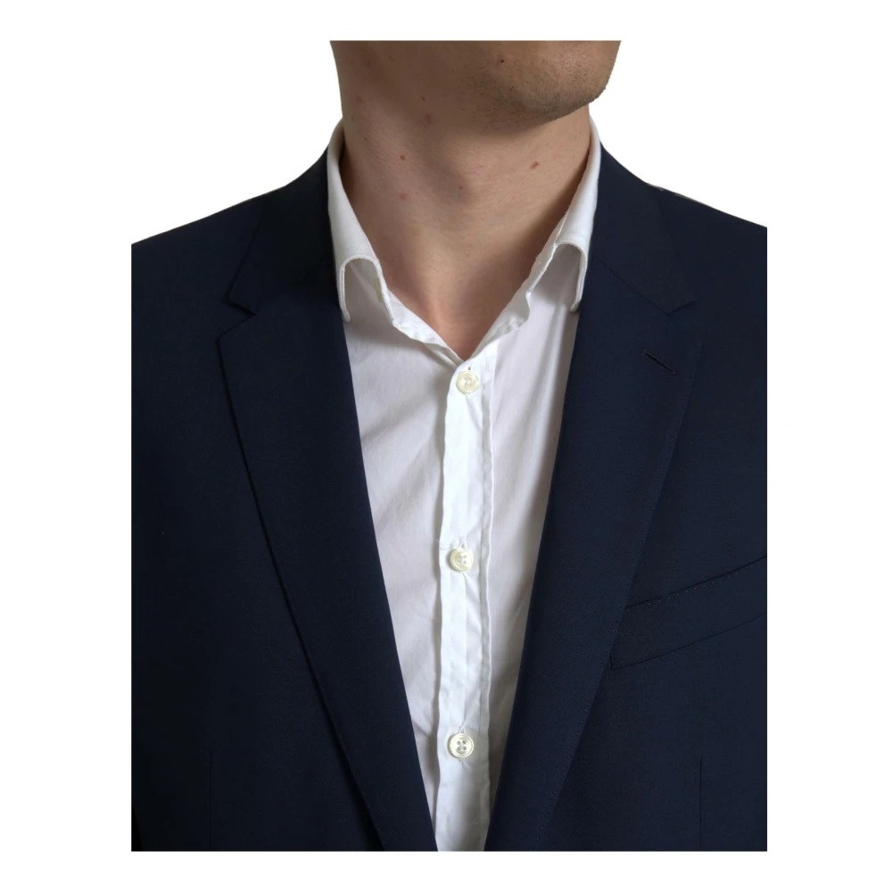 Dolce & Gabbana Blauw Classic Fit Suit Martini Blue Heren