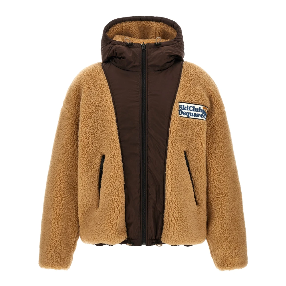 Dsquared2 Reversible Jacket - Male - Fleece Jackets - Brown - S - Sport