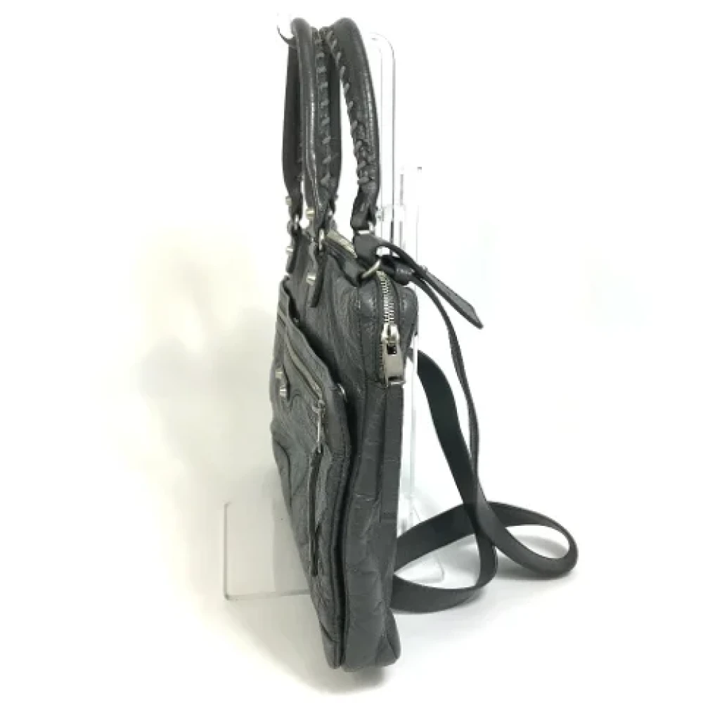 Balenciaga Vintage Pre-owned Leather handbags Black Heren