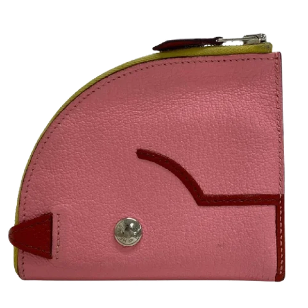 Hermès Vintage Pre-owned Leather wallets Pink Dames