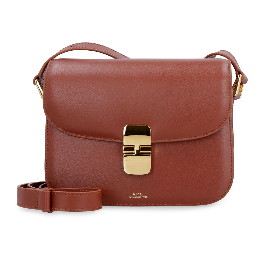 A.p.c. Women's Brown Cross Body Bags, One Size, Grace Small Bag