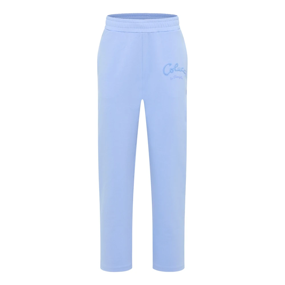 Carlo Colucci Men's Blue Sweatpants, L, Sweat Trousers La Famiglia