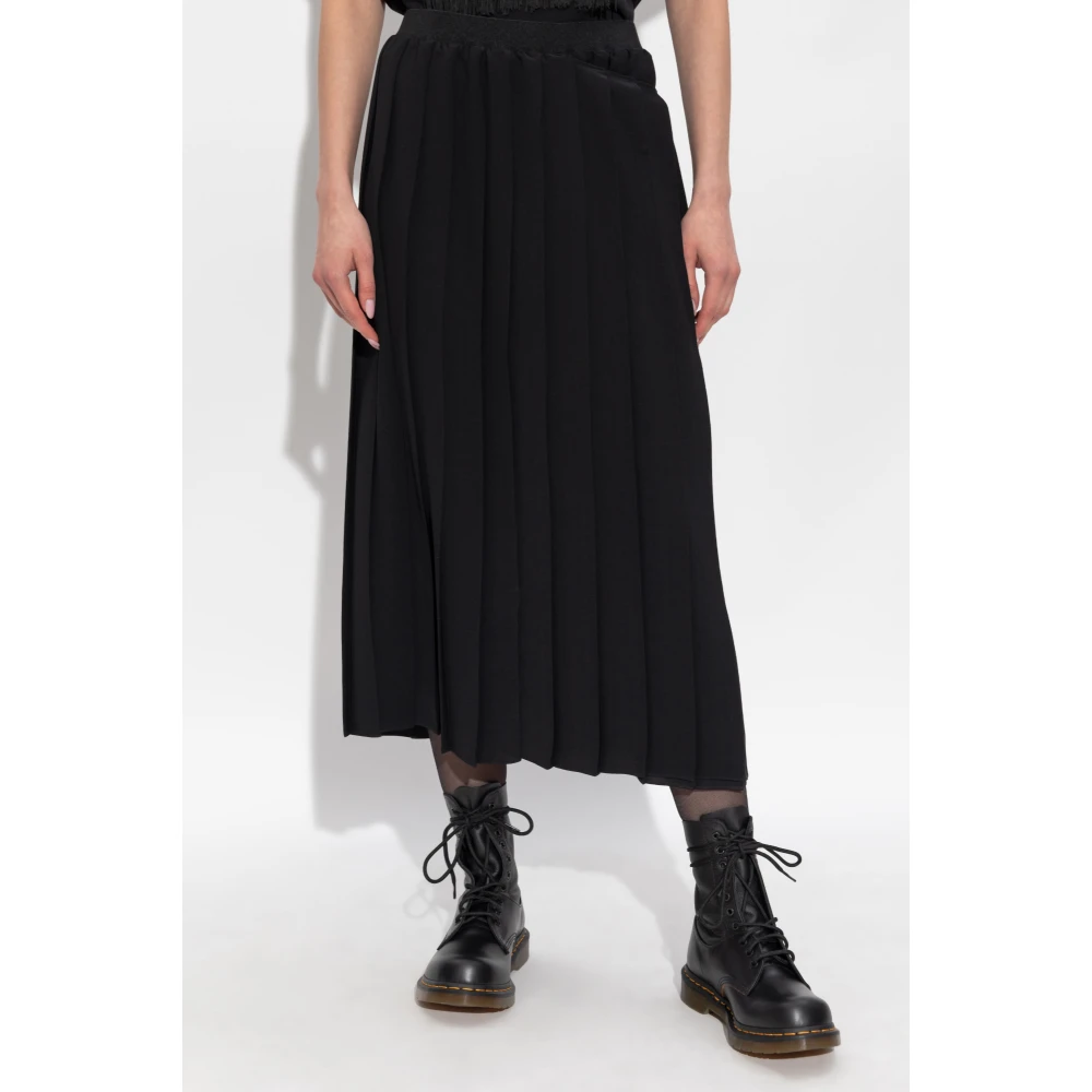 MM6 Maison Margiela Plooirok Black Dames
