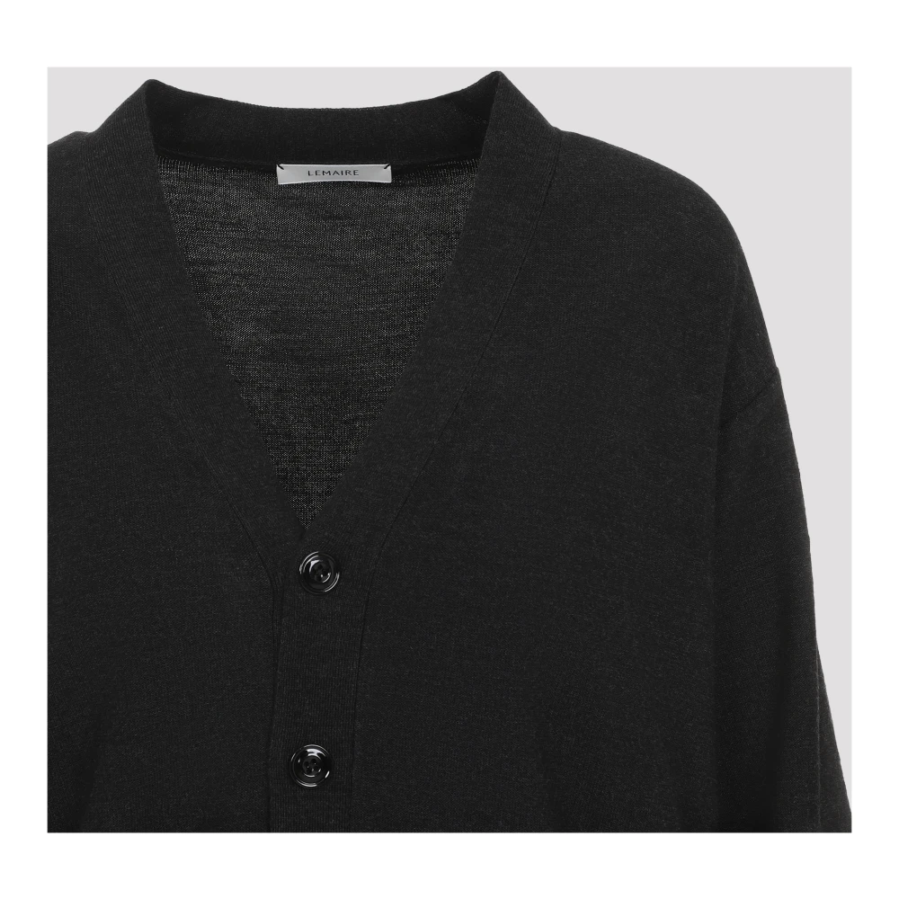 Lemaire Grijze Twisted Cardigan Sweater Gray Dames