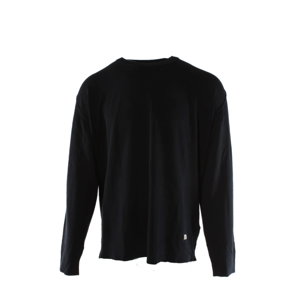 C.p. Company Men's Blue Cotton Crepe Sweater
