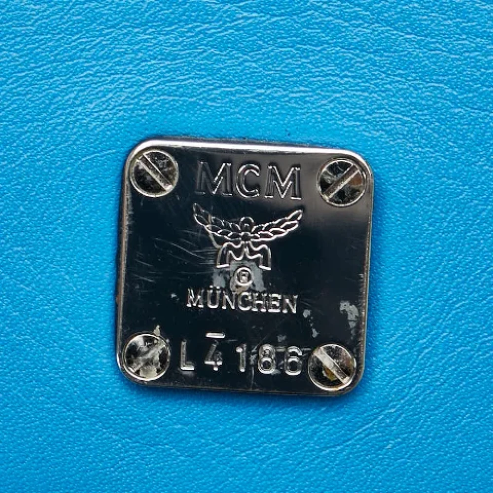MCM Pre-owned Leather backpacks Blue Dames