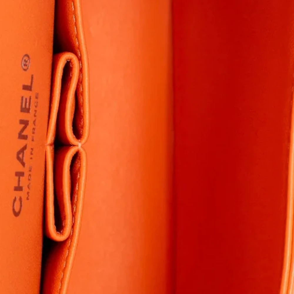 Chanel Vintage Pre-owned Leather chanel-bags Orange Dames