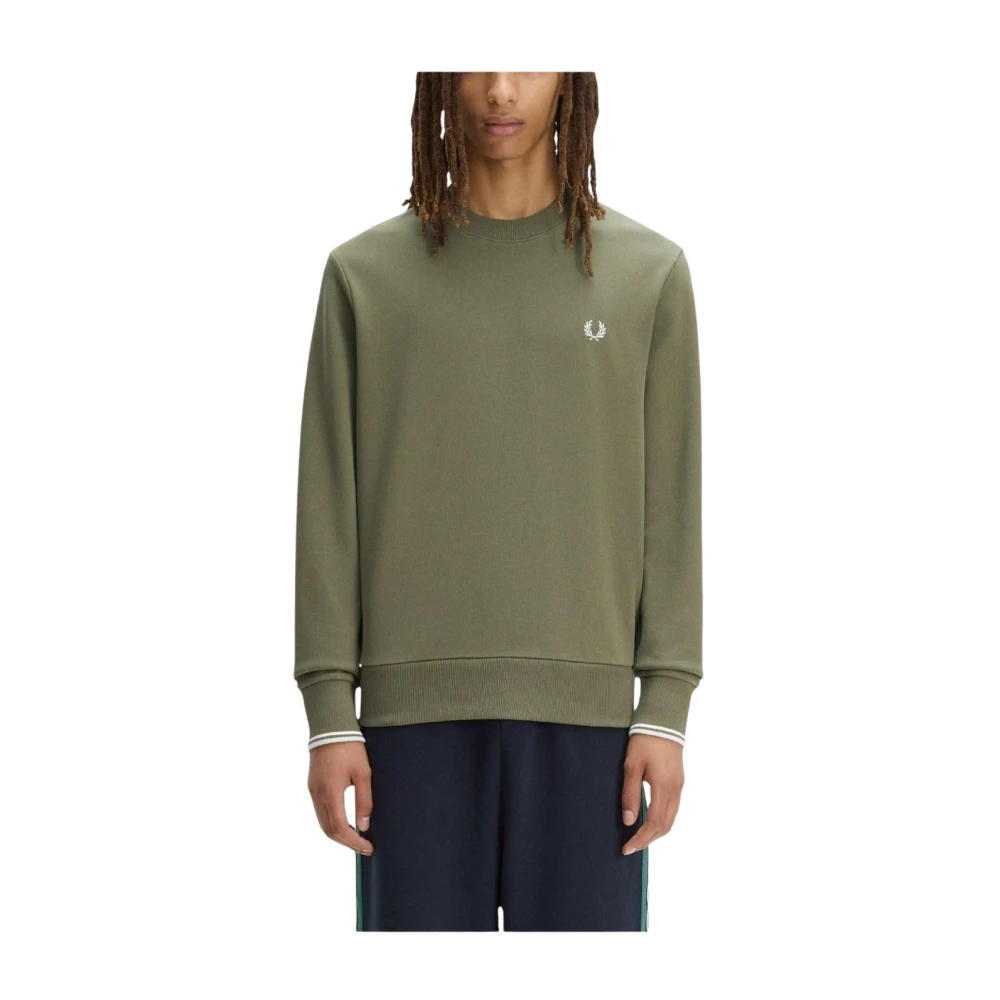 Fred Perry Men's Green Sweatshirts, Xl, Sweatshirts