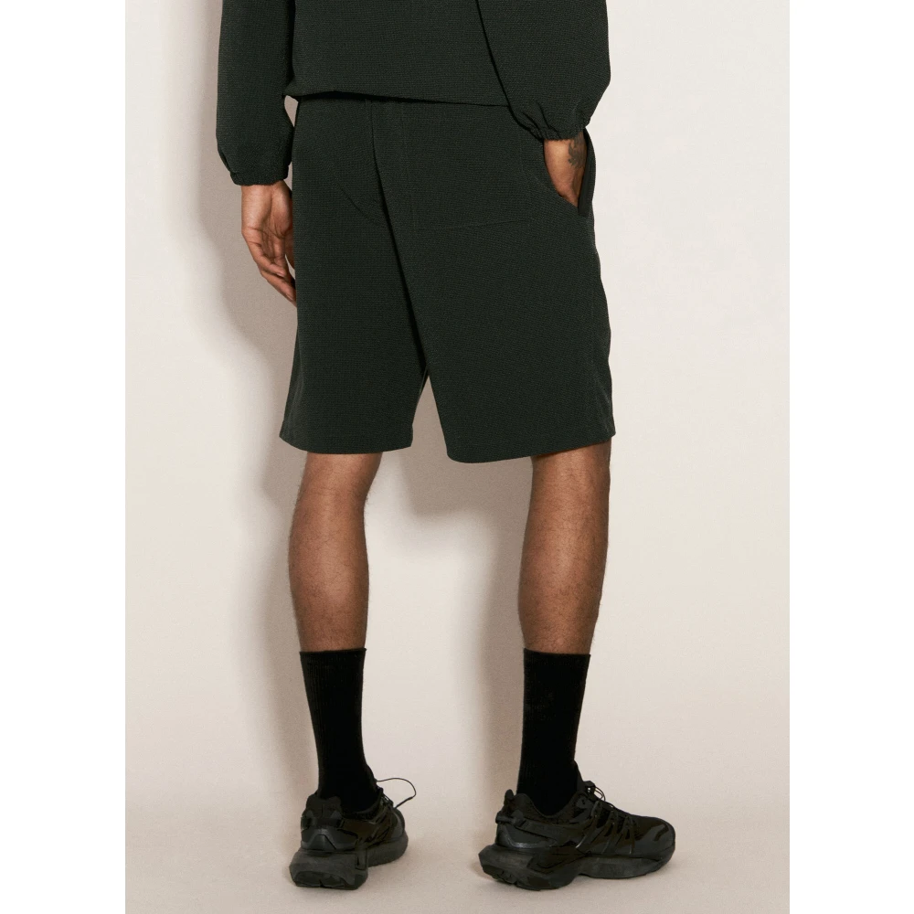 Gr10K Gestructureerde Weefsel Utility Cut Shorts Black Heren