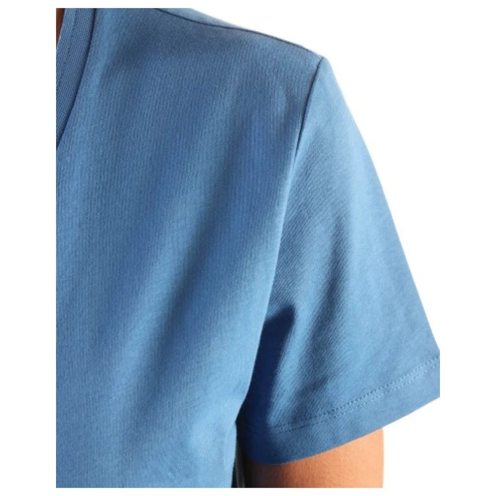 Blauer Dames Katoenen T-Shirt Blue Dames