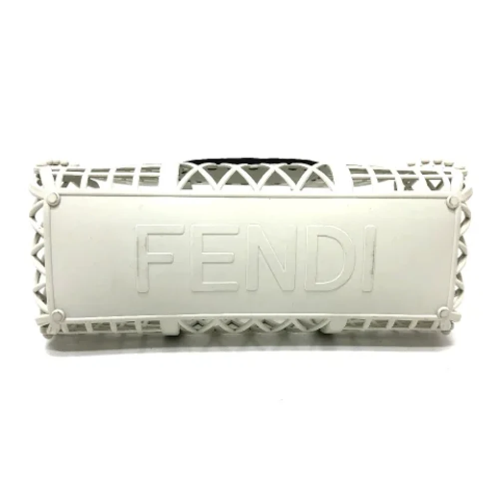 Fendi Vintage Pre-owned Canvas fendi-bags White Dames